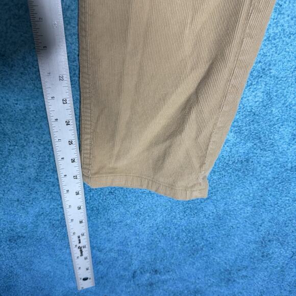 Brooks Brothers Pants Mens 32x32 Tan Light Brown Corduroy Stretch Red Fleece - Picture 8 of 16